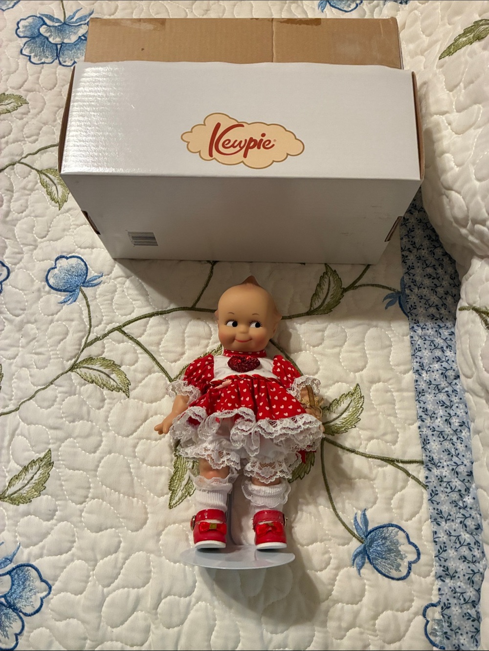 Kewpie Doll in Red Polka Dot Dress